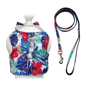 Hawaiian Harness Vest with Matching Leash - L