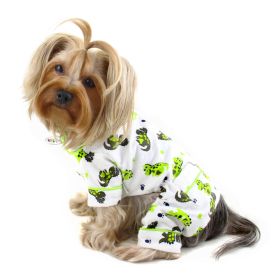 Playful Dinosaur Flannel Pajamas - XS