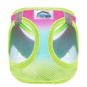 American River Choke Free Dog Harness Ombre Collection (Color: Rainbow, size: medium)