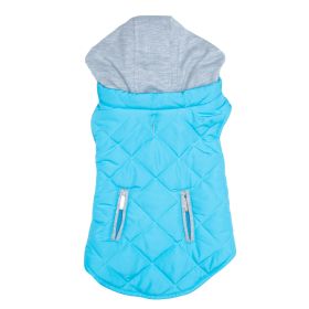 Weekender Dog Sweatshirt Hoodie (Color: Light Blue, size: small)